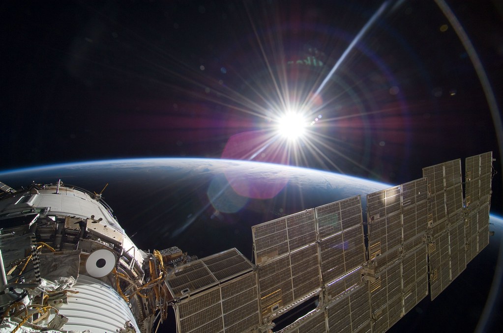 Sun Over Earth (NASA, International Space Station Science, 11:22:09)